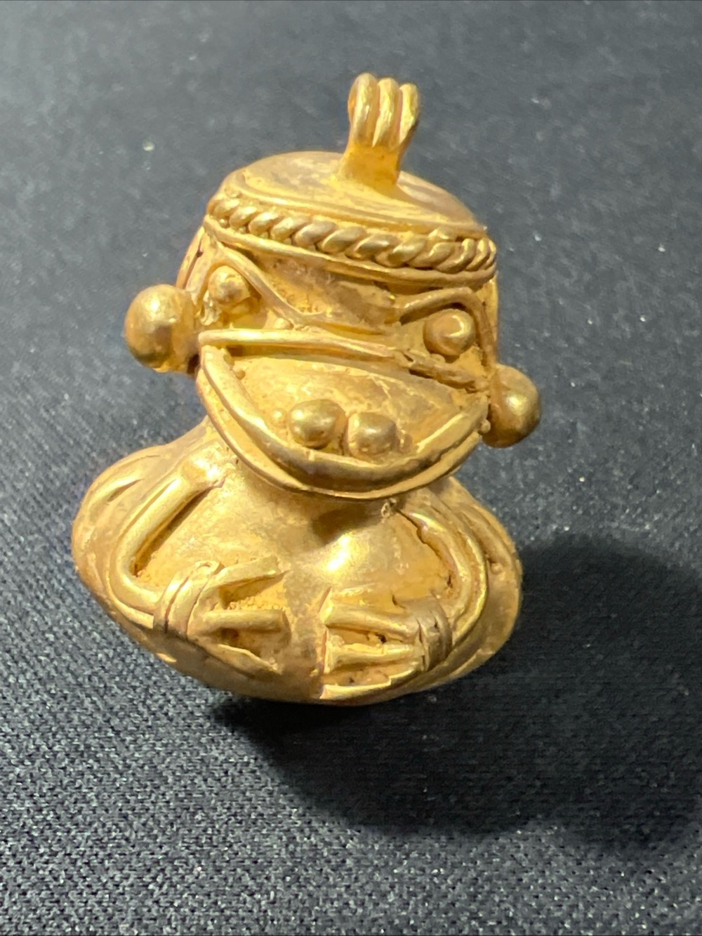 TUMBAGA Gold & Copper Alloy Zoomorphic Figurine/Pendant Columbian Art